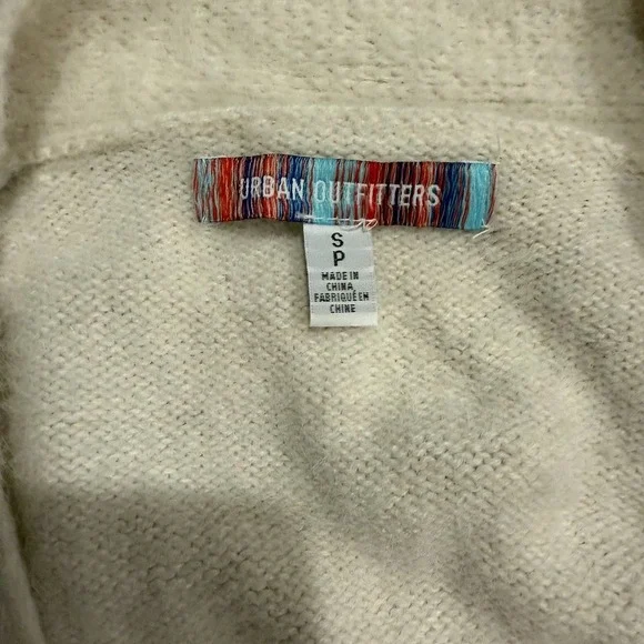 Urban Outfitters Thea Fuzzy Knit Slouchy Cardigan Sweater Women's XS Oversized - Picture 5 of 10